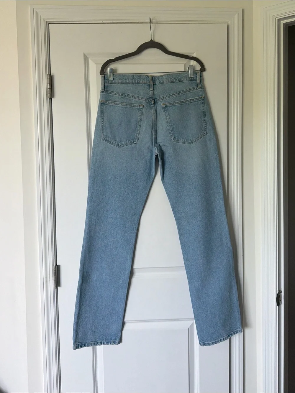 Frame Denim Light Blue Straight-Leg Jeans - Picture 3 of 7